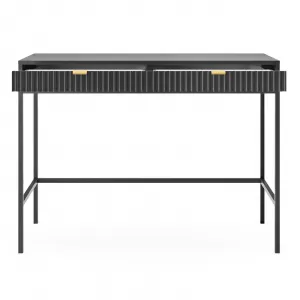 Piaski Toaletný stolík Nova 104 cm čierny/čierny rám