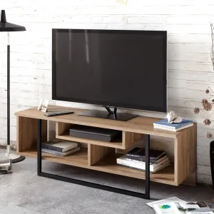 Kalune Design TV stolek ASAL 120 cm dub/černý