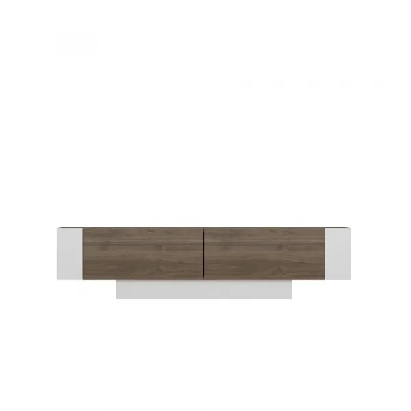 TV stolík Matera - Walnut, White