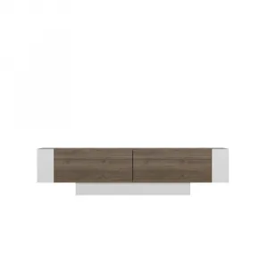 TV stolík Matera - Walnut, White