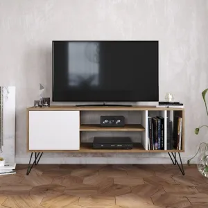 TV stolík Mistico (140) - Walnut, White