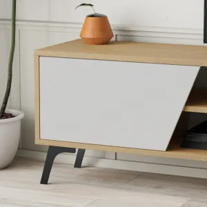 TV stolík Houseland FIONA 180 cm dub safírový/biely