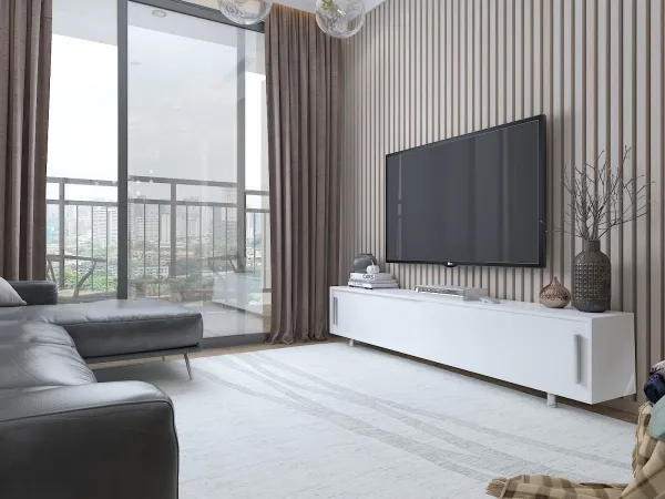 TV stolík Nehi - White, White