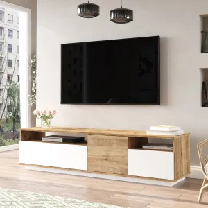 Hanah Home TV stolek FR5 180 cm borovice/bílý
