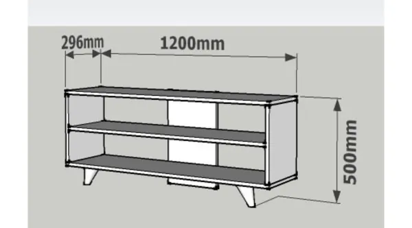 Kalune Design TV stolek ONE 120 cm bílý