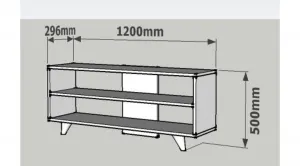 Kalune Design TV stolek ONE 120 cm bílý