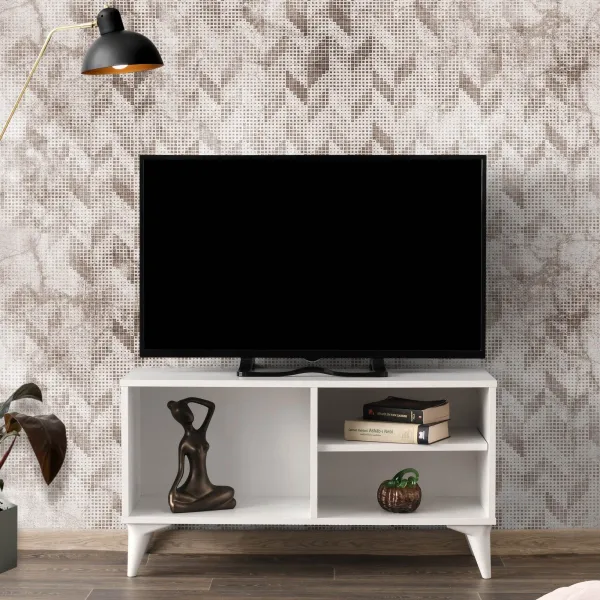 Kalune Design TV stolek ZISINO 100 cm bílý