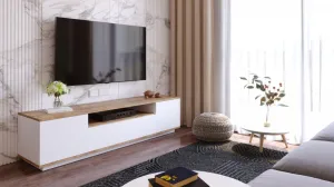 Hanah Home TV stolek FREE 7 180 cm borovice/bílý