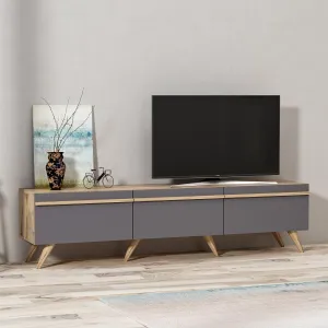 Kalune Design TV stolek AMSTERDAM 180 cm antracitový