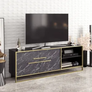 TV stolík Polka - Black