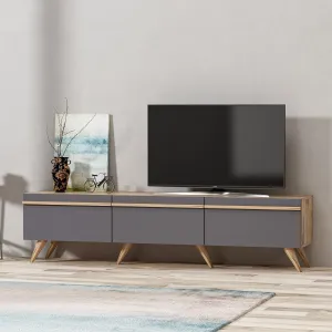 Kalune Design TV stolek AMSTERDAM 180 cm antracitový