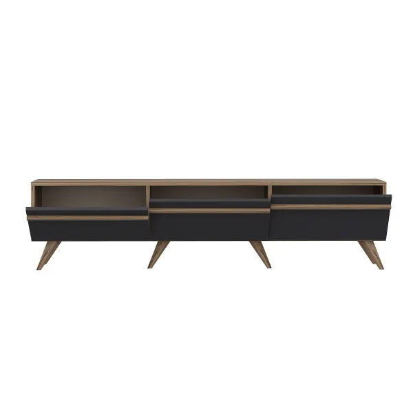 Kalune Design TV stolek AMSTERDAM 180 cm antracitový