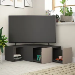 TV stolík Compact - Anthracite, Light Mocha