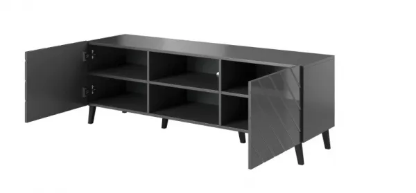 TV stolík ABETO Halmar Grafit