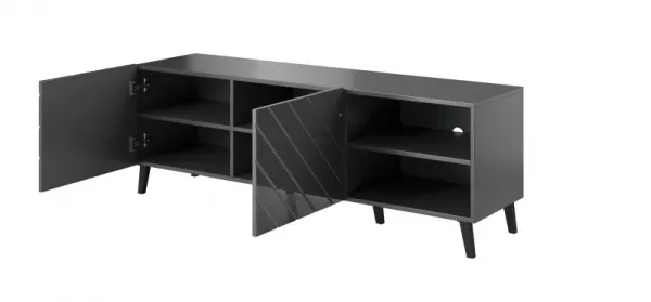 TV stolík ABETO Halmar Grafit
