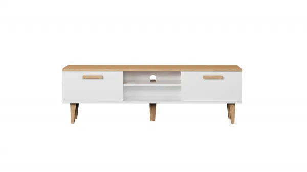 Kocot kids TV stolík DENVER 160 cm biely/dub hickory