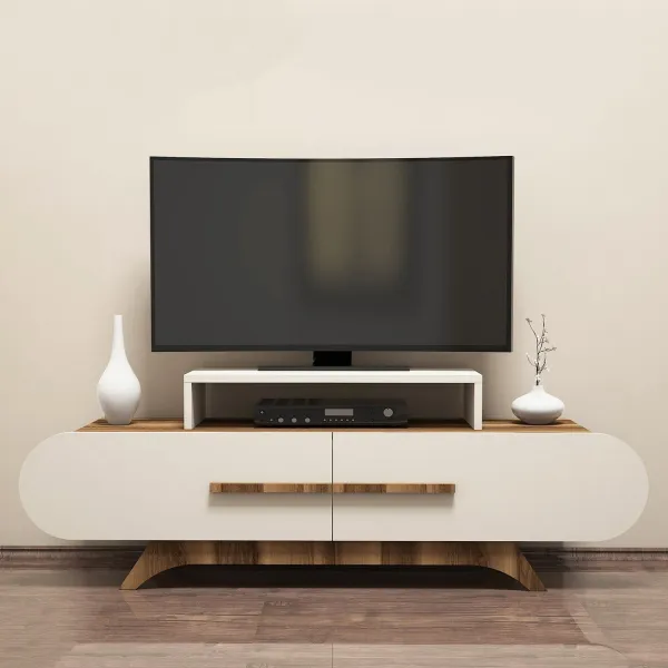 TV stolík Rose Walnut Cream