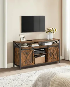 TV stolek Houseland Levit hnědý/černý