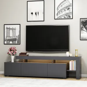 Hanah Home TV stolík Beliz s LED osvetlením antracit