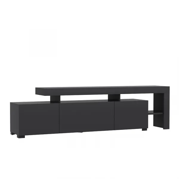 Hanah Home TV stolík Beliz s LED osvetlením antracit