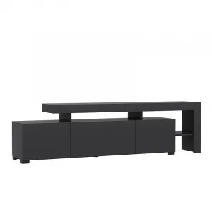 Hanah Home TV stolík Beliz s LED osvetlením antracit