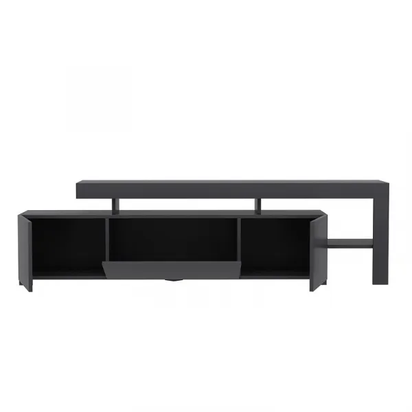 Hanah Home TV stolík Beliz s LED osvetlením antracit