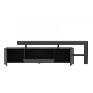 Hanah Home TV stolík Beliz s LED osvetlením antracit
