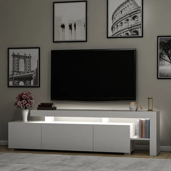 TV stolík Beliz - White