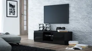 TP Living TV stolík KARO RTV 120  čierny, lesklý