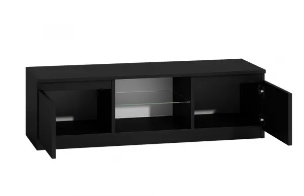 TP Living TV stolík KARO RTV 120  čierny, lesklý