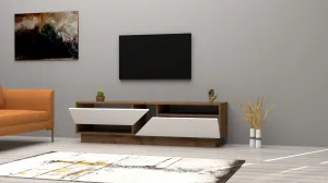 Hanah Home TV stolík Koza 160 cm orech/biela