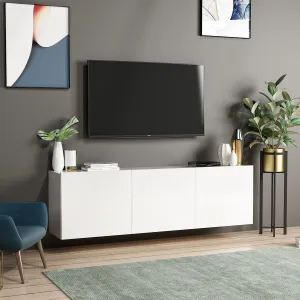 ASIR TV stolík BIELY, biely