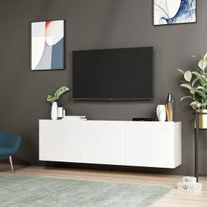 ASIR TV stolík BIELY, biely