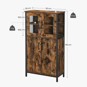 SONGMICS Úložná skrinka Rodosa 108 cm hnedá