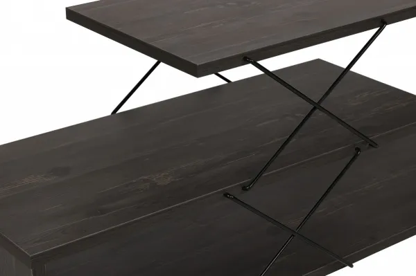 TV stolík Zigzag - Dark Brown