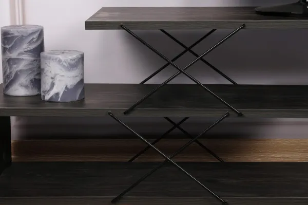 TV stolík Zigzag - Dark Brown