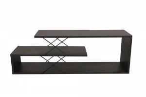 TV stolík Zigzag - Dark Brown
