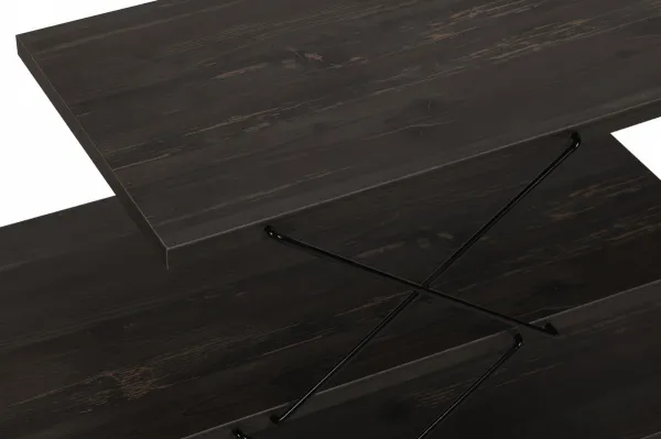 TV stolík Zigzag - Dark Brown
