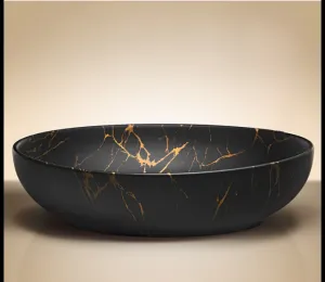 ArtCom Keramické umývadlo MONA MB12 | čierna 52 cm