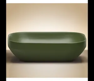 ArtCom Keramické umývadlo NELI MFG | zelená 50 cm