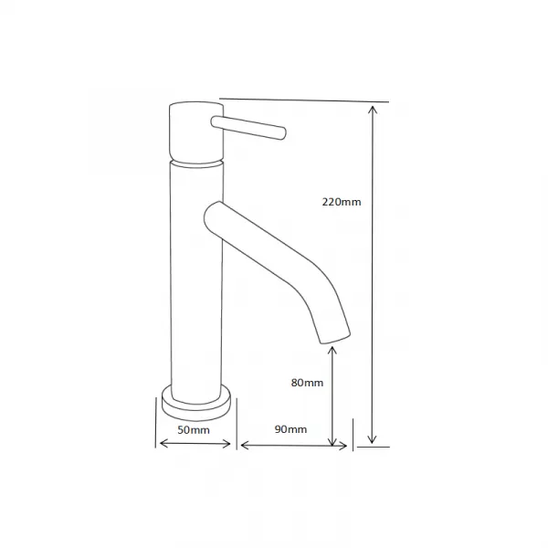 Umývadlová batéria Mexen Rumba 220 mm chróm