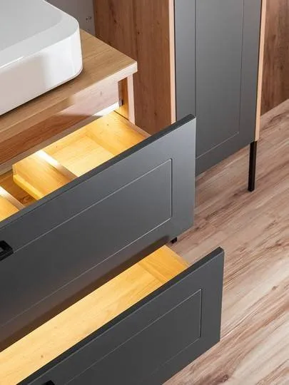 ArtCom Skrinka pod umývadlo MADERA Grey 820 | 60 cm