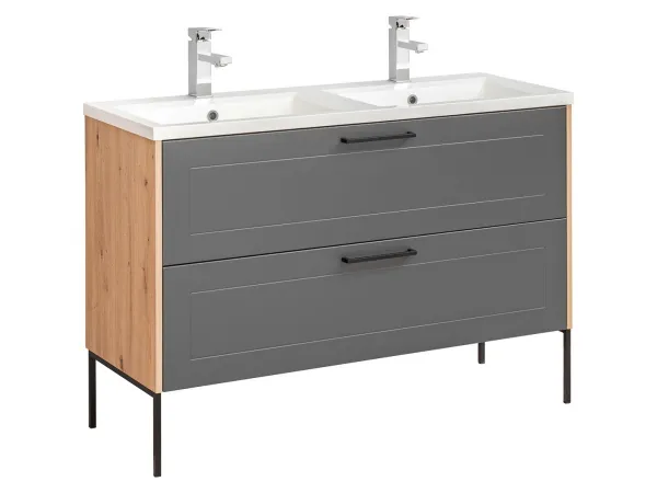 ArtCom Skrinka pod umývadlo MADERA Grey 854 | 120 cm