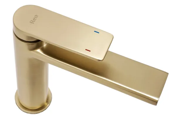 Umývadlová batéria REA Verso Brush Gold nízka