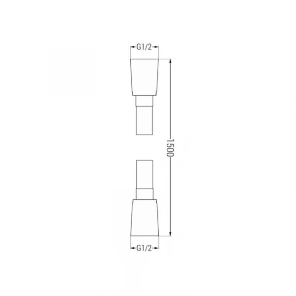 Univerzálny sprchový set podomietkový MEXEN CUBE DR02 30 cm čierny