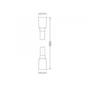 Univerzálny sprchový set podomietkový MEXEN CUBE DR02 30 cm čierny