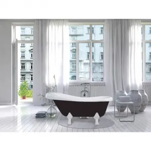Vaňa MEXEN RETRO 170 x 75 čierno-biela