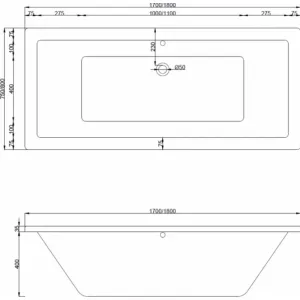 Vana Mexen Cube 170x80 cm s panelem bílá + jednokřídlá zástěna pohyblivá 80 x 140 cm černá/černá
