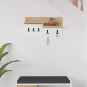 Vešiak Houseland HARMON dub zafírový/biely