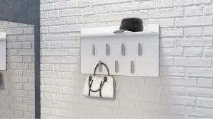 TP Living Vešiak na odevy s policou 2F matne biely